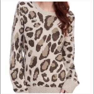 Vintage America Animal Print Sweater